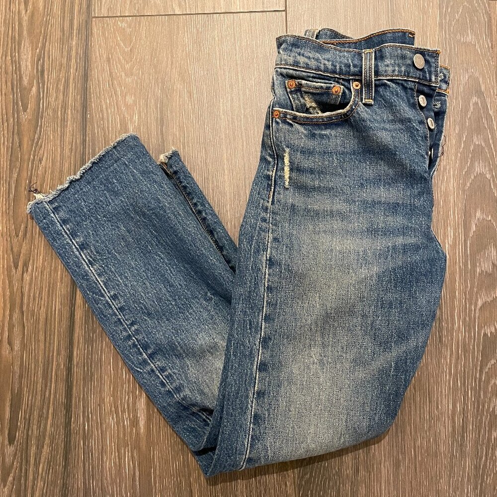 Levi cropped high-rise jeans
